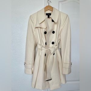 Victoria’s Secret Cream Wool Peacoat Size 10
